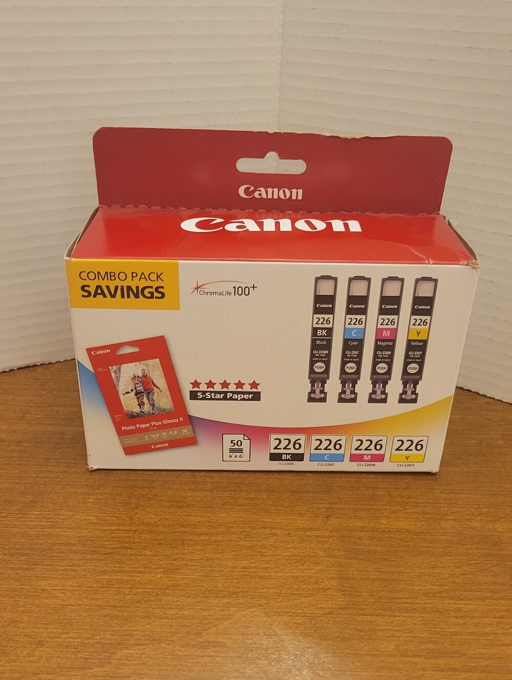 Canon 226 Ink & Photo Paper Combo Pack, NEW
